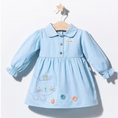 gül işlemeli elbise - 14.99 usd