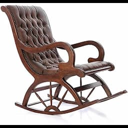 art home'dan döşemeli sallanan sandalye, kahverengi with price 41