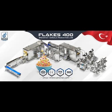 breakfast cereals production line flakes 400 - 1 usd