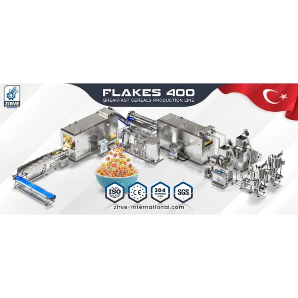 breakfast cereals production line flakes 400 - 1 ~ 0 usd $