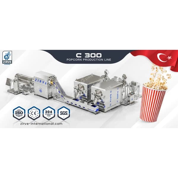popcorn production line c300 - 1 ~ 0 usd $