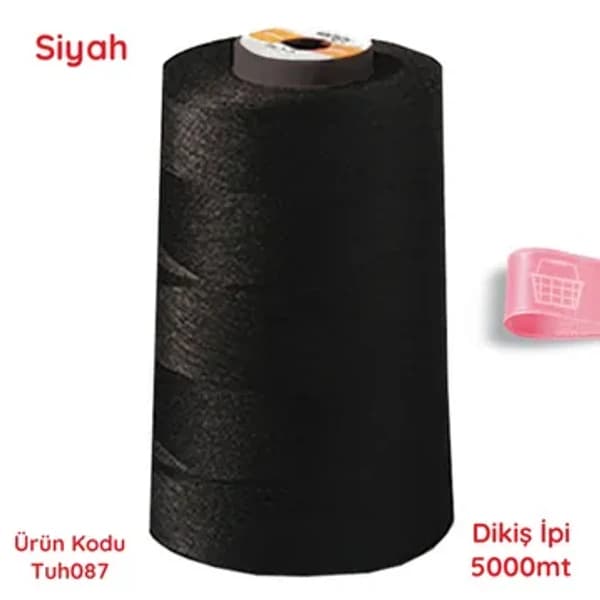 dikiş i̇pi 5000mt beyaz ve siyah - 2.49 ~ 2.5 usd $