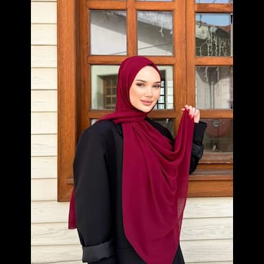 şifon çizgili eşarp - 2.09 usd