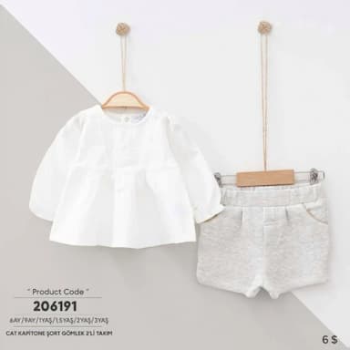 i̇ki yaşındakiler için şort ve kazak - 5.99 usd