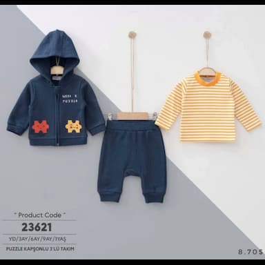 kışlık erkek bebek pijama takımı - 8.69 usd