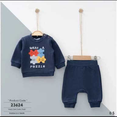 kışlık erkek bebek pijama takımı - 8.69 usd