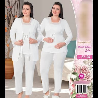üç parçalı hamile pijamaları - 9.4 usd