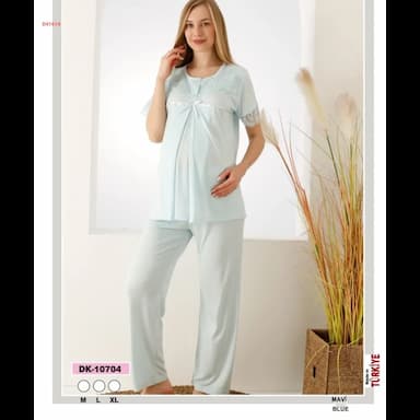 üç parçalı hamile pijamaları - 19 usd