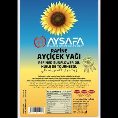 ayçiçek yağı - 40.89 usd