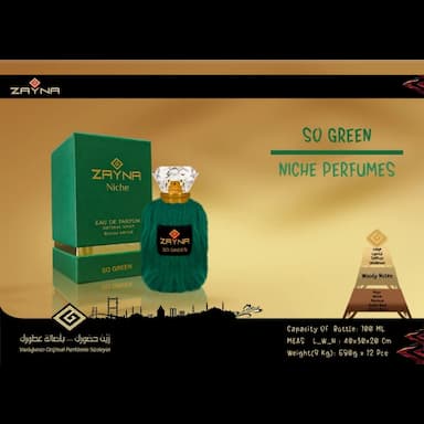 zayna so green 100 ml niş parfüm - 15.99 usd