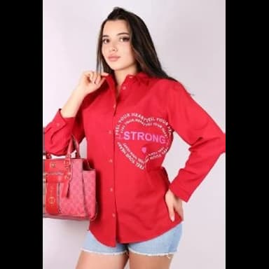klasik tarz kadın gömleği - 11.99 usd