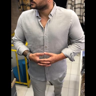 %100 pamuklu erkek gömlek - 6.35 usd