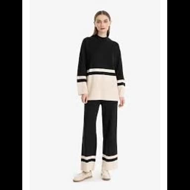 irmak kerekli kadın oversize triko alt üst eşofman takımı - 16.49 usd