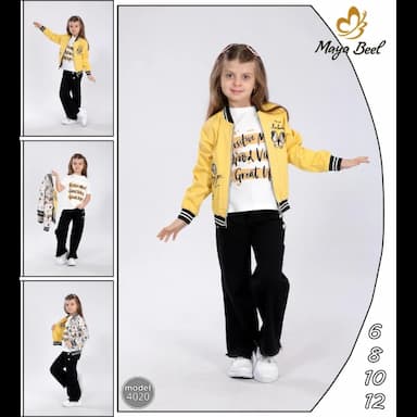 kız çocuk çift yüzlü kot takım - 19.99 usd