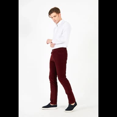 daniel voi kadife bordo erkek regular fit pantolon kadife5cp - 138.74 usd