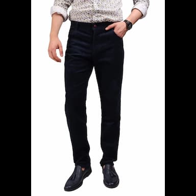 daniel voi kadife indigo erkek regular fit pantolon - 138.74 usd