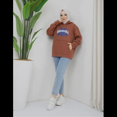 şardonlu & kapüşonlü sweatshirt - 13.99 usd