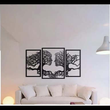 kadın ve erkek ahşap duvar tablosu - 6.49 usd