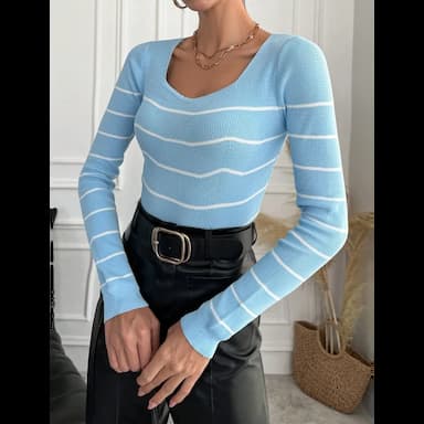 çizgili triko - 4.99 usd