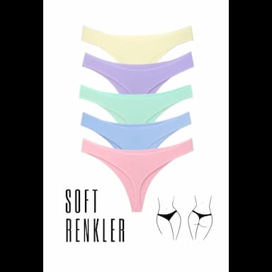 alya underwear kadın yüksek bel, toparlayıcı, tanga külotlar - 3.5 usd